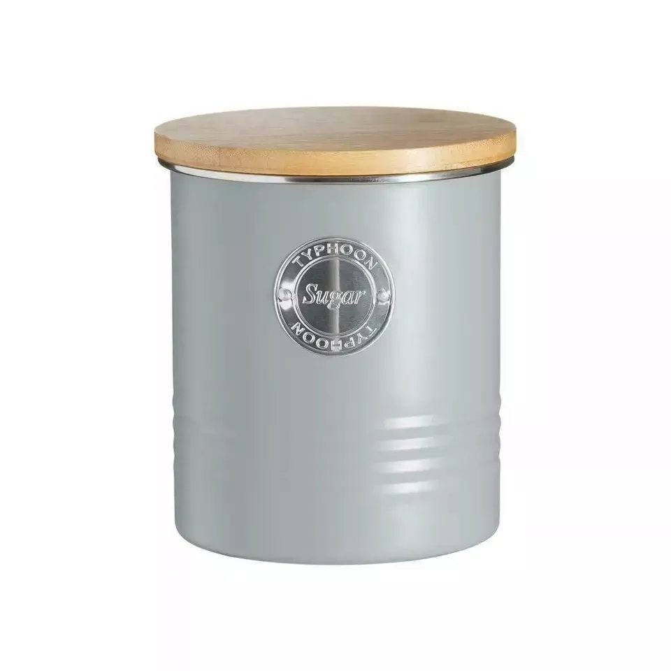 Typhoon Living Collection Tea Grey Kitchen Canister Storage Jars