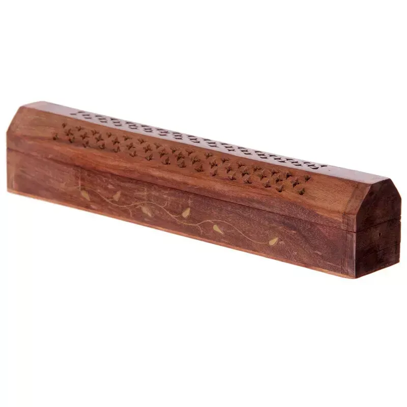 Decorative Sheesham Wood Box with Vine Design IF117 x2 Boxes