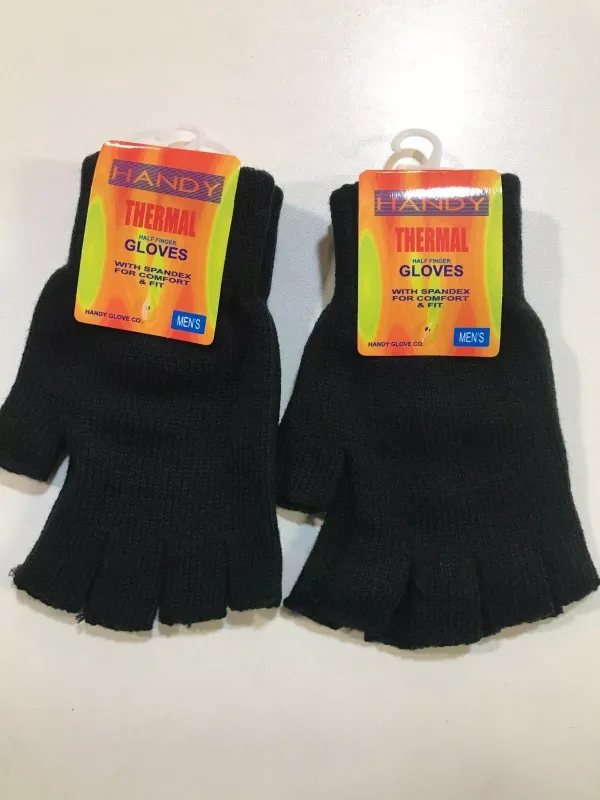 Men's Handy Thermal Half Finger Gloves