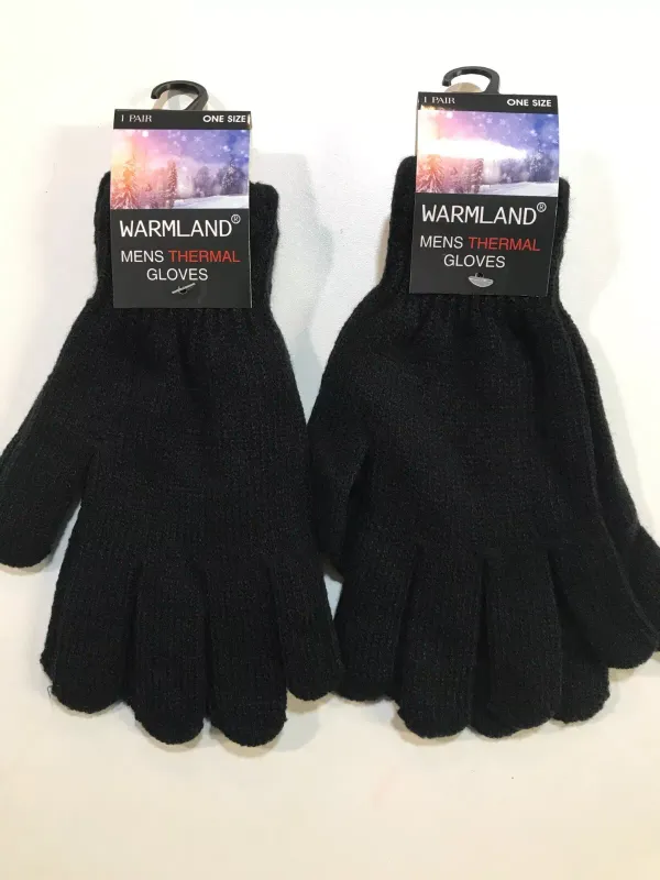 Warm land Men's Thermal gloves x2