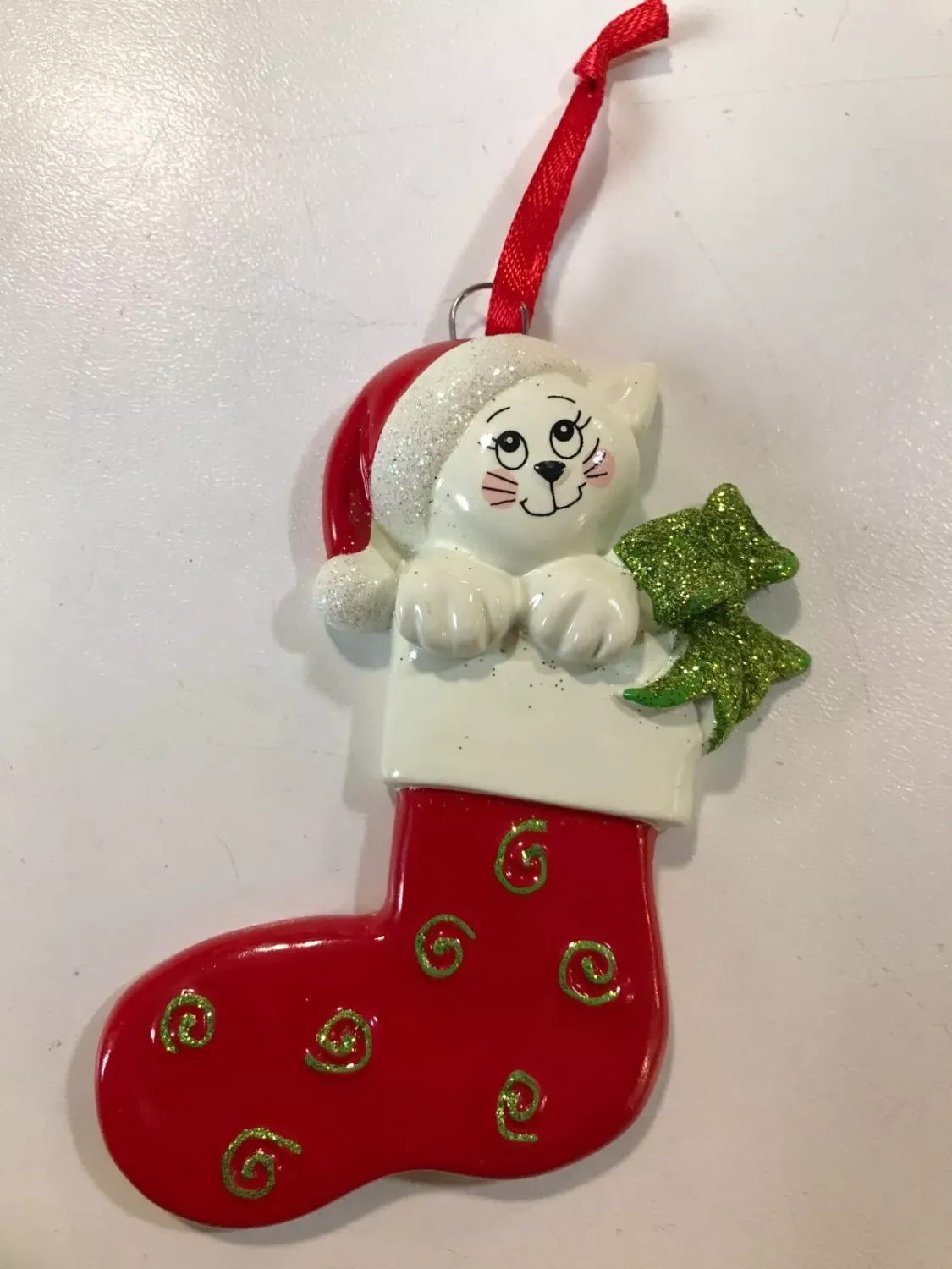 Cat Stocking hanging tree decoration