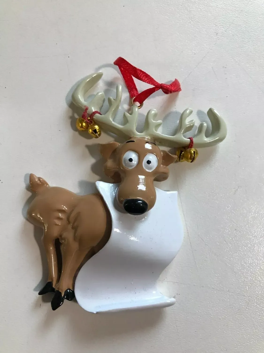 Reindeer scroll RM104 hanging tree decoration