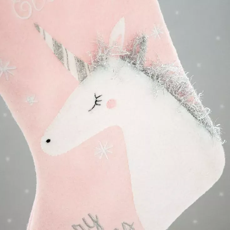 Sass & Belle Embroidered Princess Unicorn Stocking