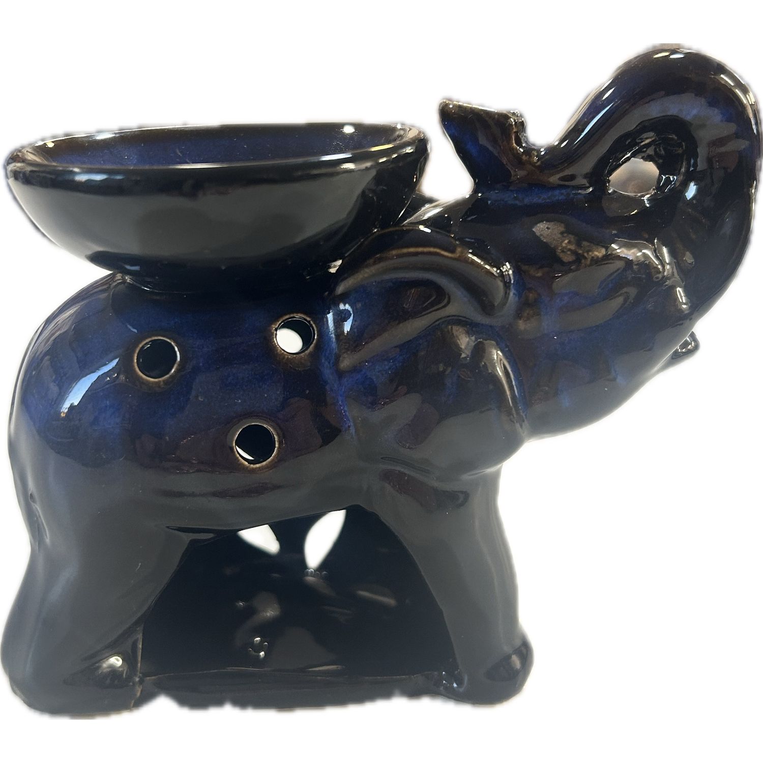 Elephant Blue Oil burner Tealight holder