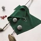 Towel City Luxury Range Golf Towel Soft Cotton Golf Bag Hook Green