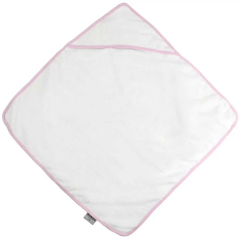 Towel City Babies Hooded Towel - Soft Cotton Baby Bath towel Pink