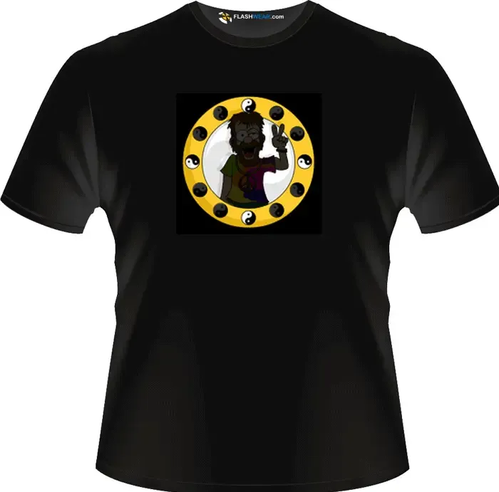 Trippy Hippy Light up T-shirt flash wear