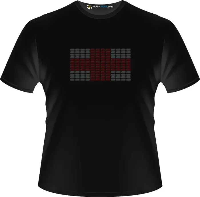 St George Flag Light up T-shirt Flash wear