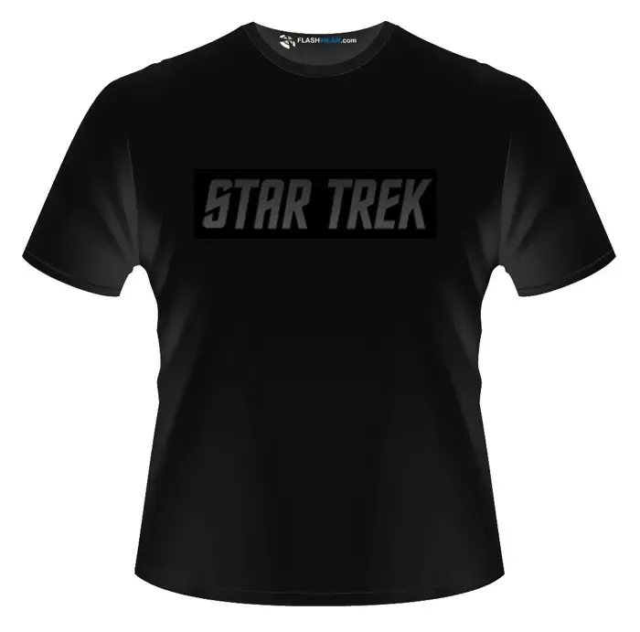 Star Trek Silver Light up T-shirt Flash wear