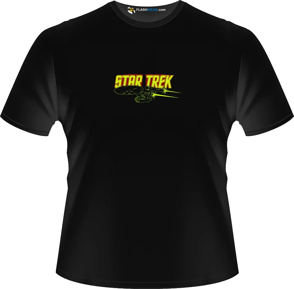 Star Trek Enterprise Light up T-shirt Flash wear