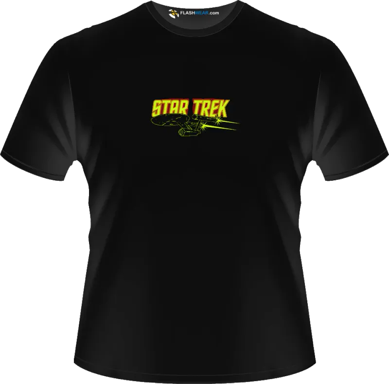 Star Trek Enterprise Light up T-shirt Flash wear