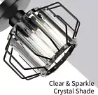 Frideko Ceiling Light Fittings Black Crystal Chandelier - X001MK88NL