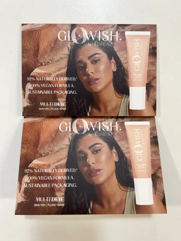 Huda Beauty Skin Tint SamplesX3 Glowish Multidew X2 Packs