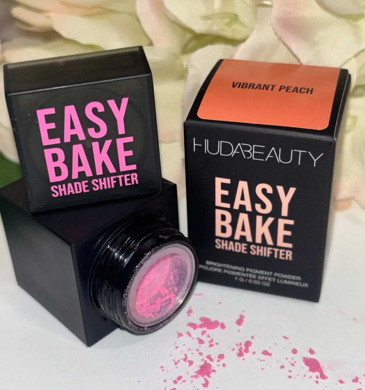 Huda Beauty Easy Bake Shade Shifter Loose Powder Vibrant Peach x1