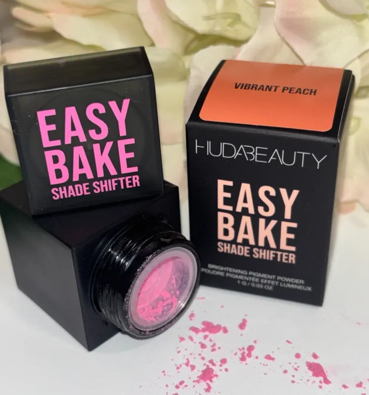 Huda Beauty Easy Bake Shade Shifter Loose Powder Vibrant Peach x1