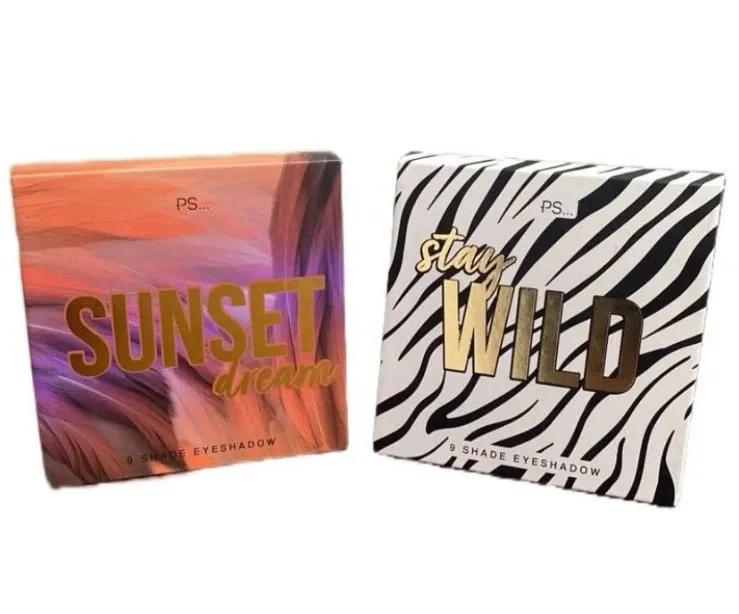 2X eyeshadow palletes sunset Dreams - Stay Wild 9 shades per pallete