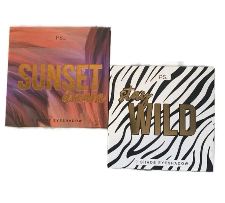 2X eyeshadow palletes sunset Dreams - Stay Wild 9 shades per pallete