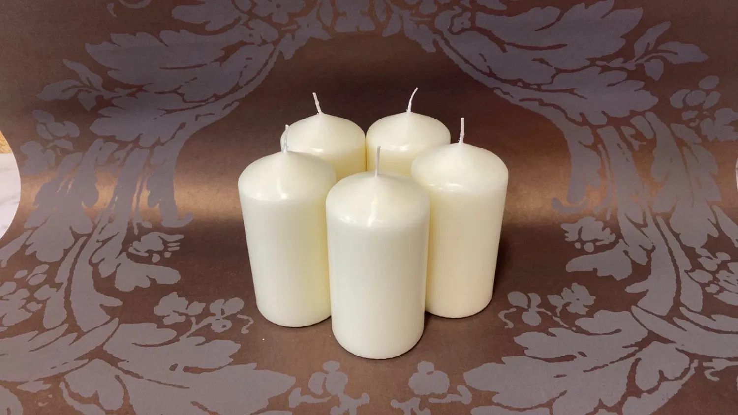Premium Bolsius Pillar Candles Ivory Candles 130mm x 68mm | 43 Hours Burn Time PACK OF 12