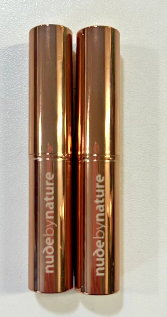 NUDE BY NATURE CREAMY MATT LIPSTICK CERISE x2