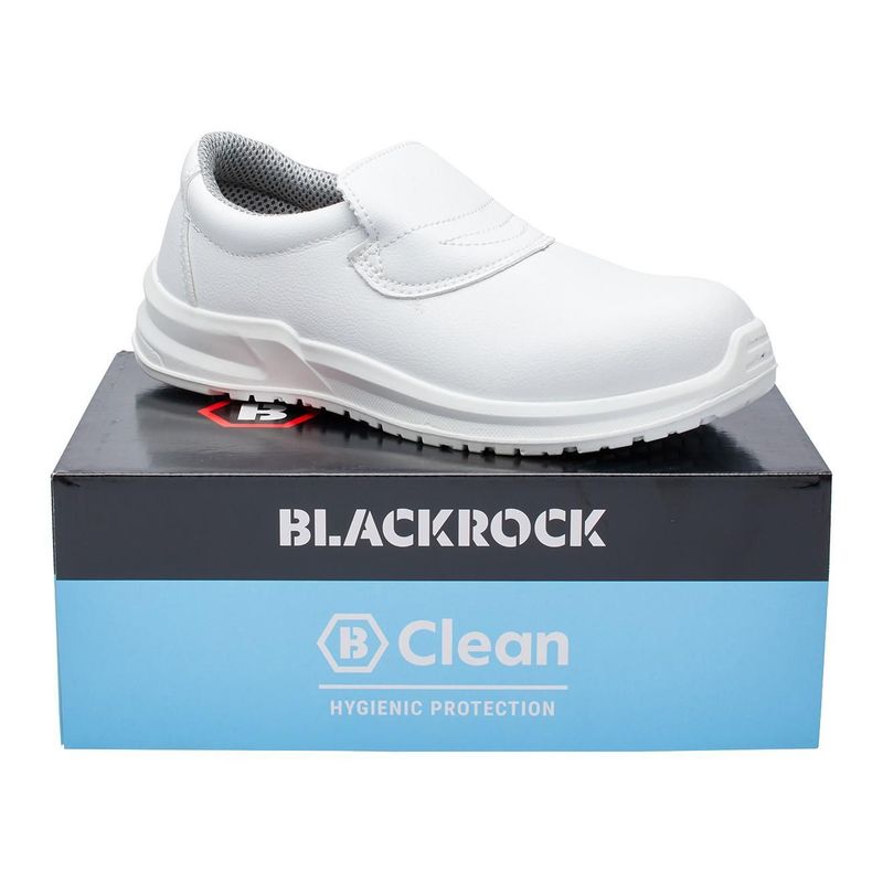BlackRock Hygiene Slip-on Safety Shoes in White - UK Size 10