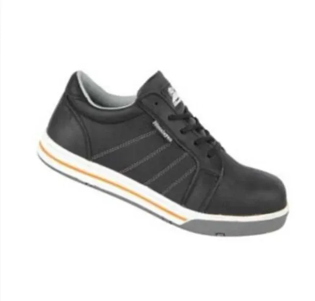 Himalayan 5125 SBP black leather safety skater trainer - UK Size 7