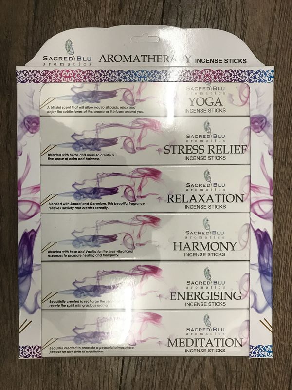 Sacred Blu Aromatherapy incense sticks Gift set