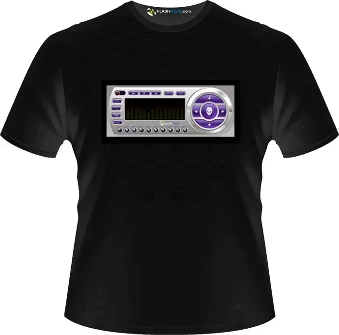 Radio Shack Alien Light up T-shirt Flash wear