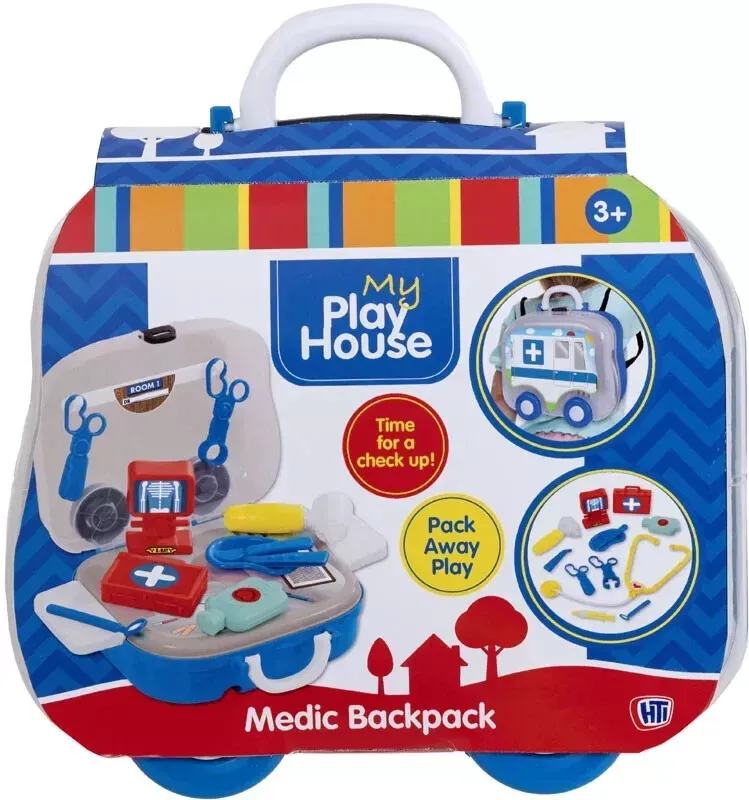 HTI My Play House Medic Backpack Doctor Nurse Roleplay Playset Toy