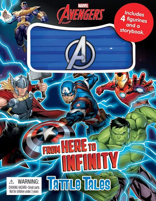 Avengers - Tattle Tales includes 4 figurines and a story book *EL210