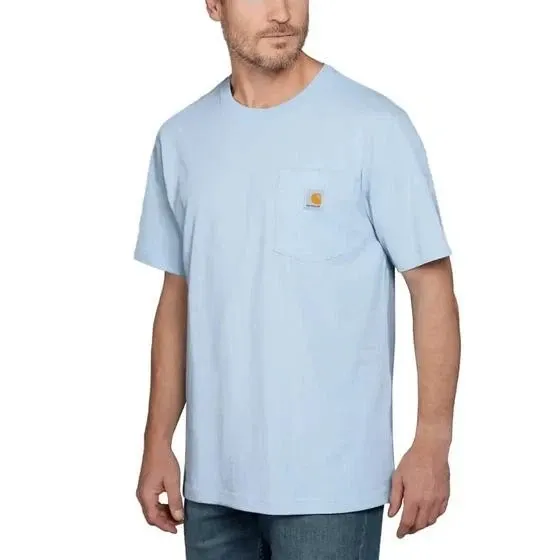 Carhartt WIP Pocket T-Shirt in Air Sky Blue *EL214