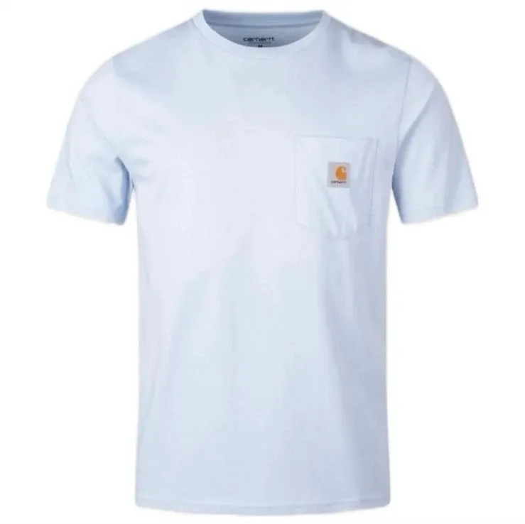 Carhartt WIP Pocket T-Shirt in Air Sky Blue *EL214