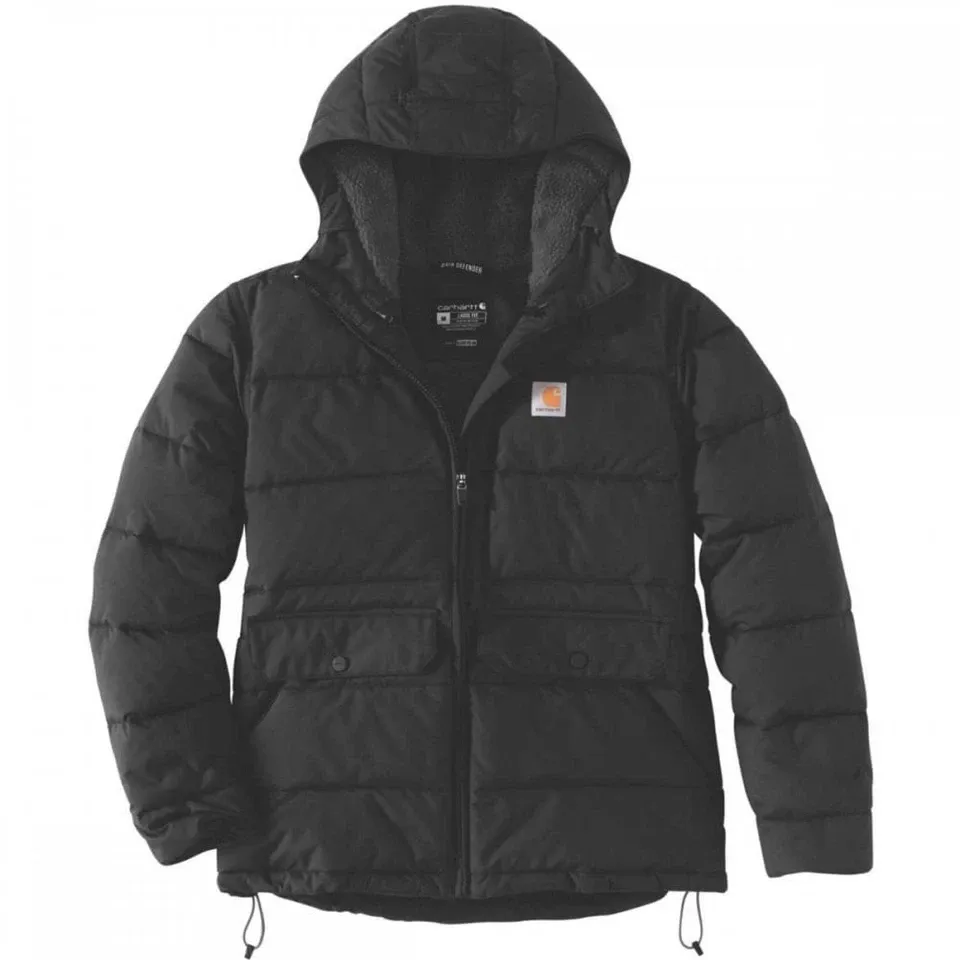 Carhartt Jacket Womens S(4-6) Black Montana Relaxed Fit Insulated Lined 0J5457-W