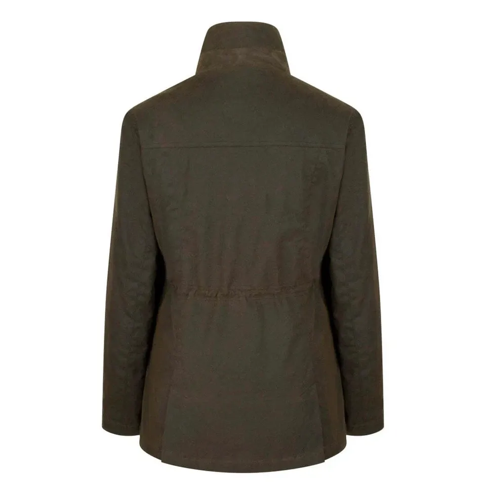 Hoggs of Fife - Ladies Waterproof Wax Jacket / Caledonia Ladies Coat12-14 *EL118