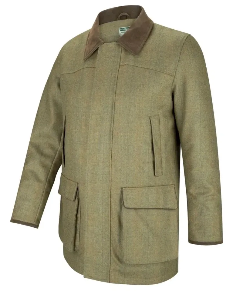 Hoggs of Fife Kinloch Technical Tweed Field Coat Autumn Bracken Storm Large