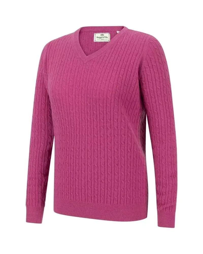 Hoggs of Fife Lauder Cable Pullover ladies, country lifestyle fashion 12-14