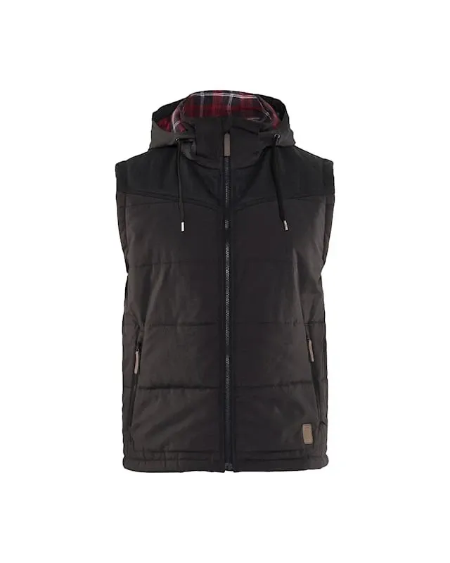 Blaklader 3899 Winter waistcoat Bodywarmer Dark Grey With Hood XXL - *EL223
