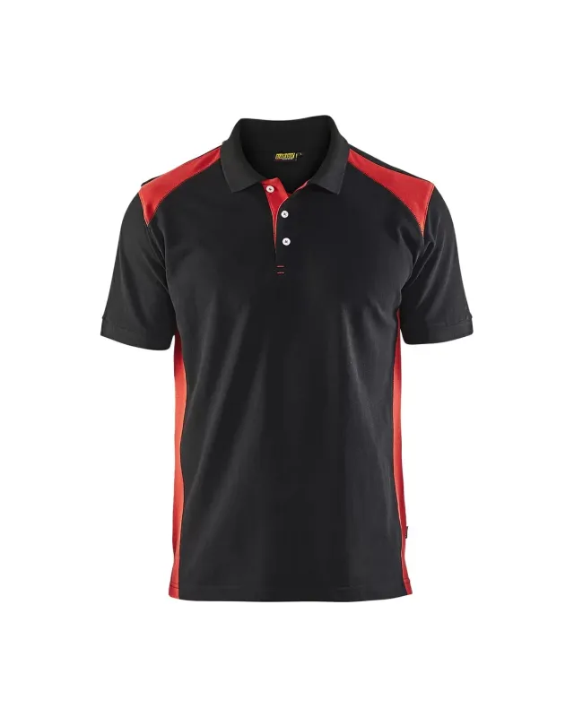 Blaklader Black / Red Button up Polo Multi Size * EL229 / EL213