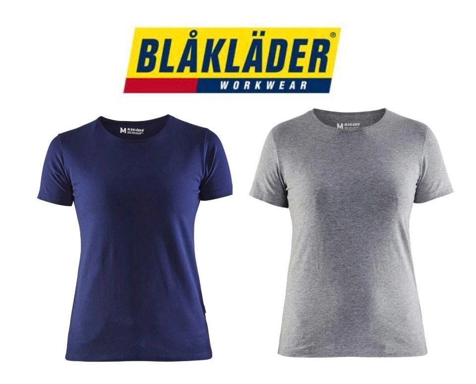 Blaklader womens workwear tshirt Navy / Grey Small 32 Blaklader womens workwear tshirt Navy / Grey Small 32"Chest *EL230 / 235
