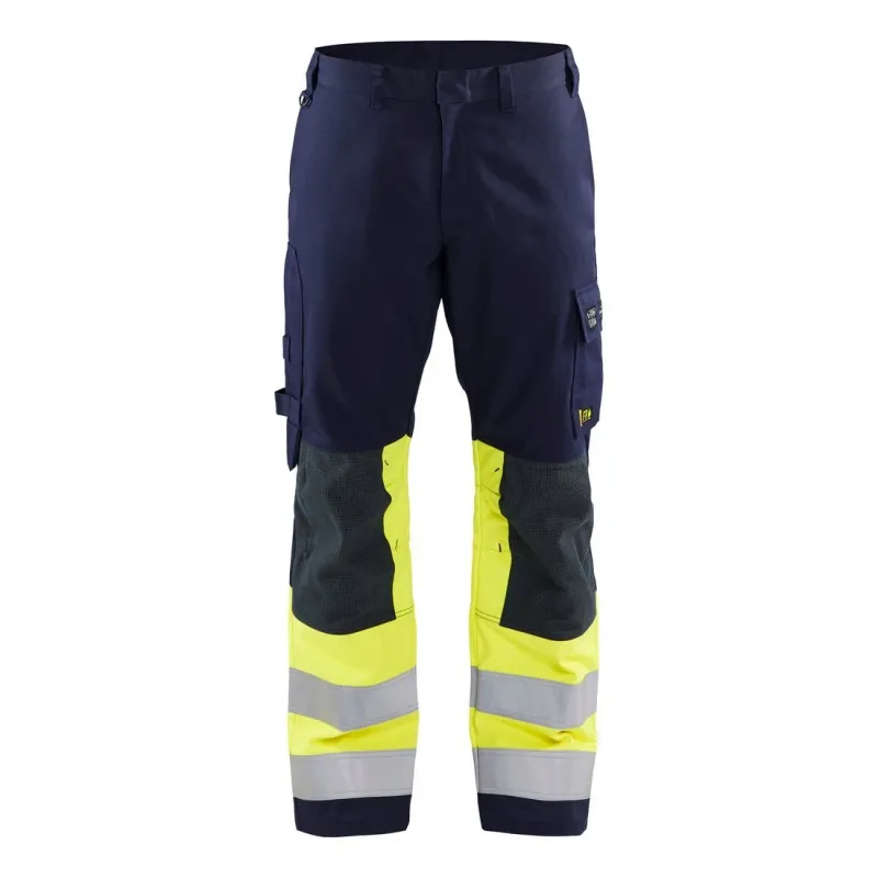 Blaklader 1478 Fire retardant Multinorm Trousers (Navy/High Vis Yellow) *EL236