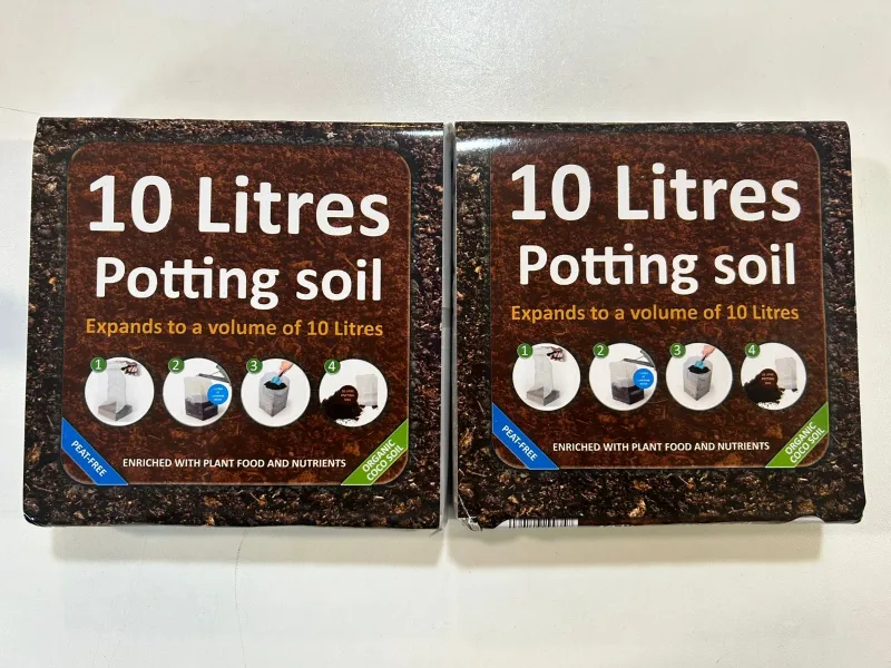 10 Ltr Organic Potting Compost - Expanding & Peat-Free Greenbrokers x2 Packs