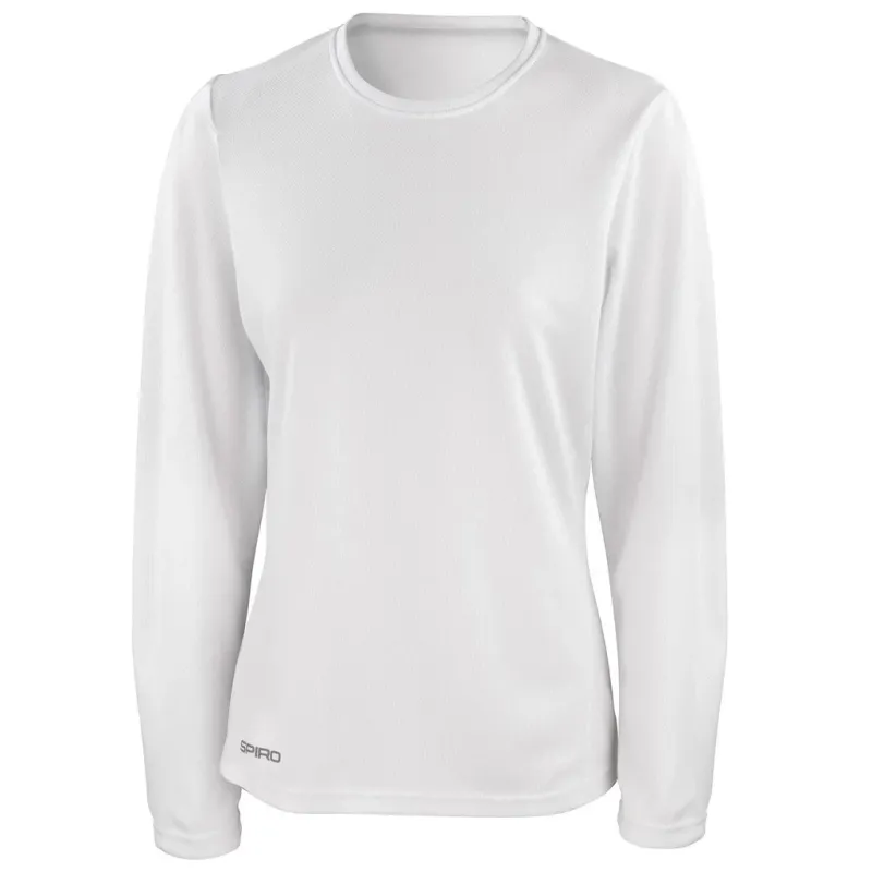 Spiro Ladies Women Quick Dry Lightweight Long Sleeve T Shirt Top *BC18