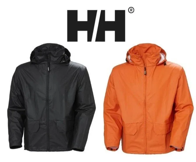 Helly Hansen Voss rain jacket Orange/Black #70180 *EL232/*EL180