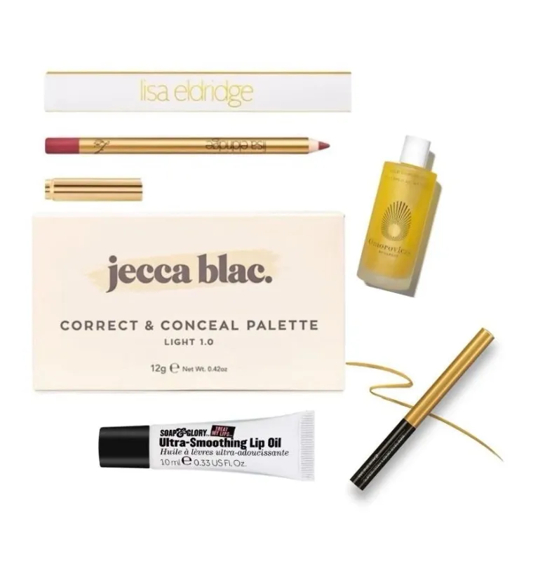 Makeup Bundle Golden Glow 5x Products - Pallete / Eyeliner / Body Glow *EL191