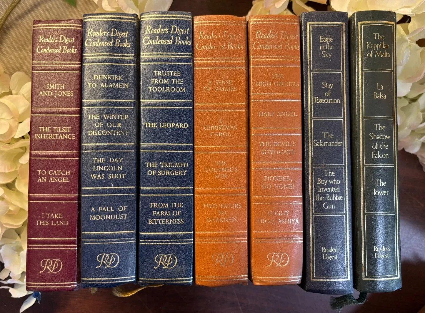 7 Vintage readers Digest Books Bundle /Christmas carol / Eagle in the sky + more