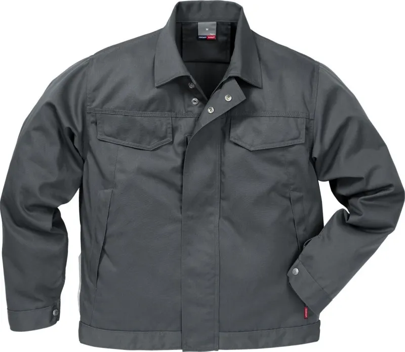 Fristads Icon One cotton jacket | Dark Grey Medium 46" Chest Kansas *F4