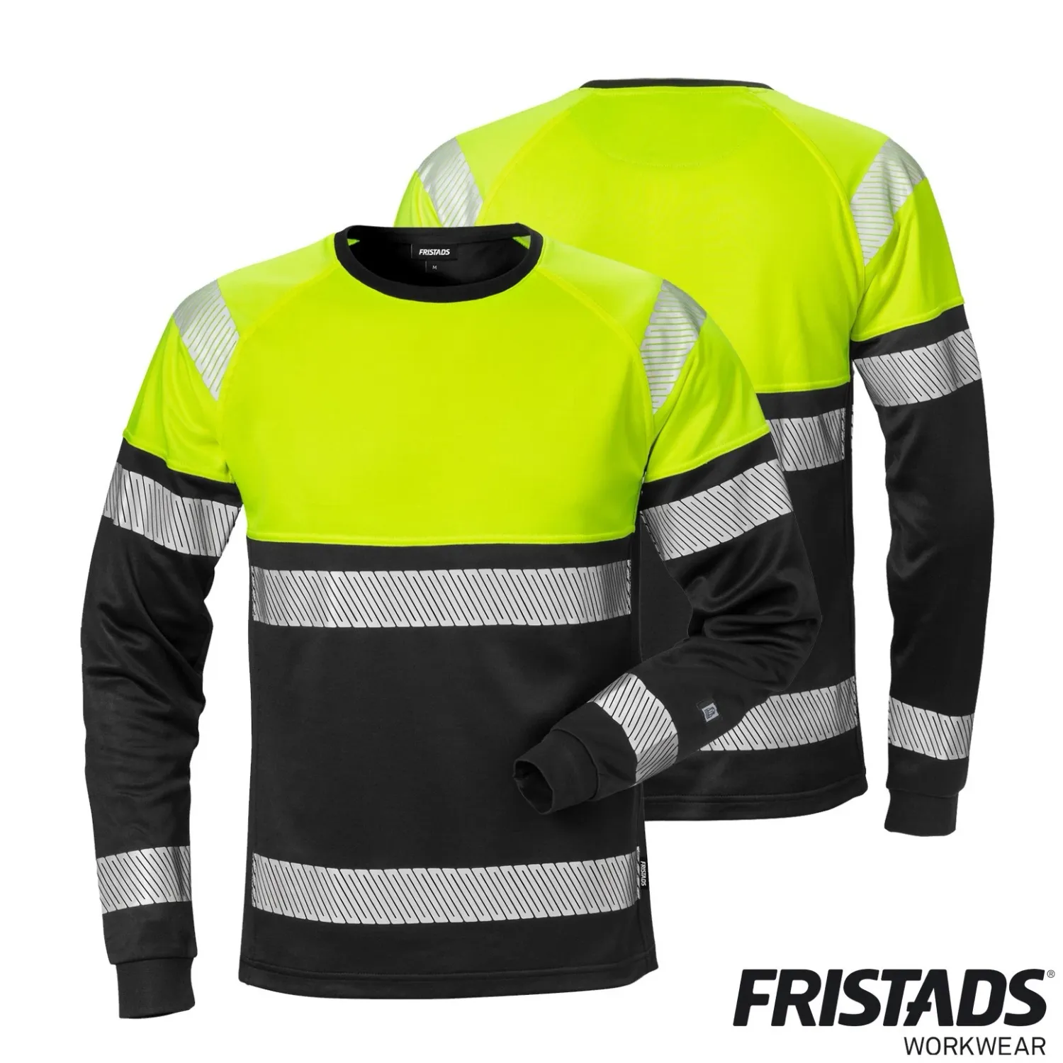 Fristads 129513 High Vis Long Sleeve T-Shirt Class 1 Small 38"Chest *F3