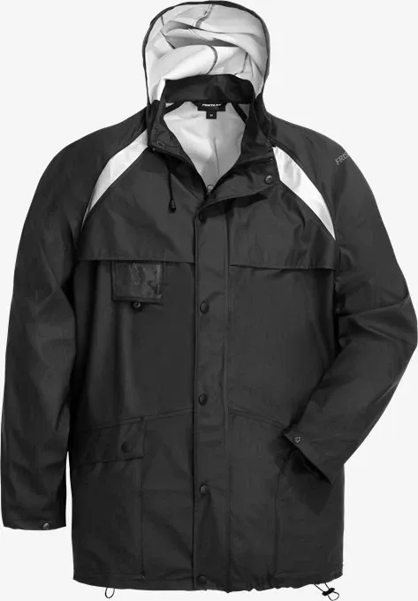 Fristads Rain Jacket 432 RS Black 2XL 56 Fristads Rain Jacket 432 RS Black 2XL 56"Chest *F4