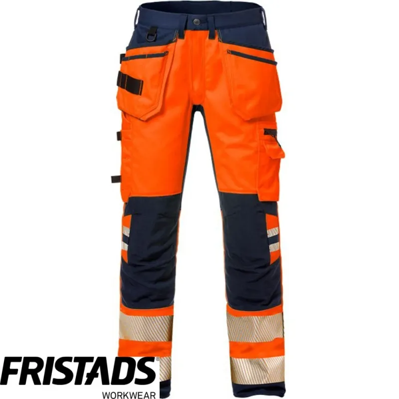 Fristads Hi Vis Craftsman Stretch Trousers Class 2 2707 PLU - 127734 *F1