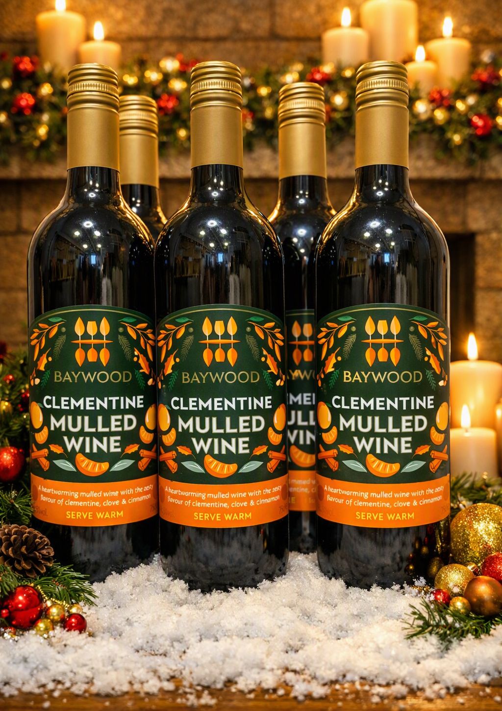 Baywood Clementine Mulled Wine x6 bottles 75cl Baywood Clementine Mulled Wine x6 bottles 75cl