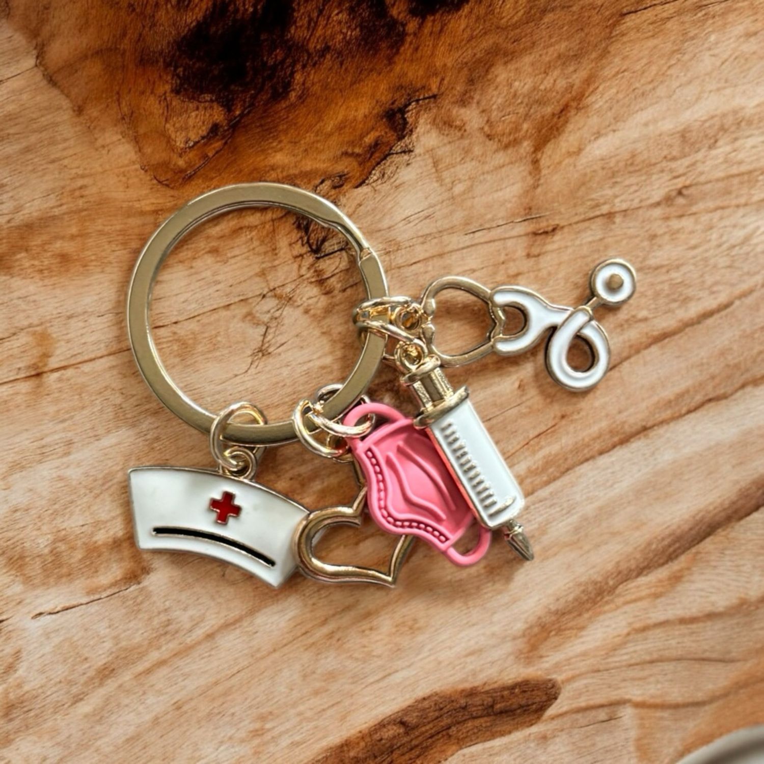 Sleutelhanger NURSE roos